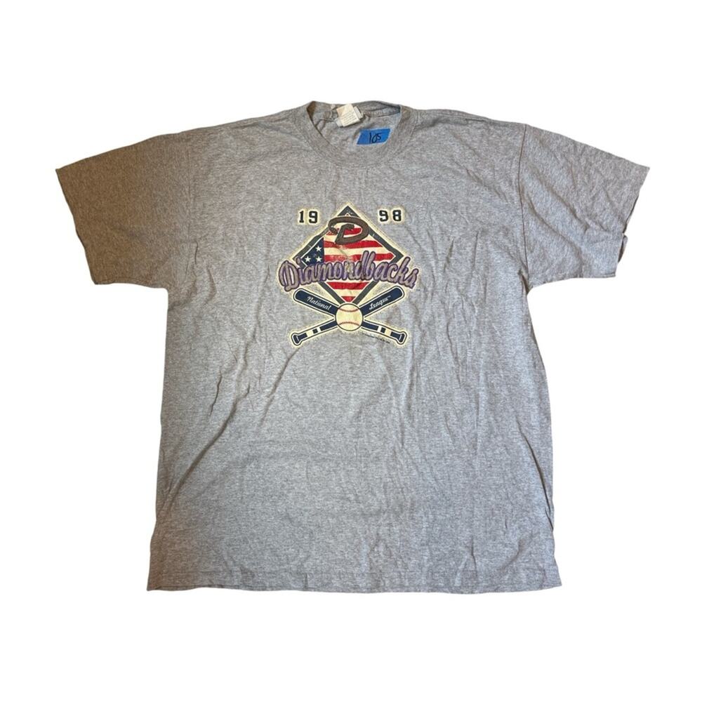 Arizona Diamondbacks Grey T Shirt Lee Sport Baseball Men’s Large 2004 Vintage